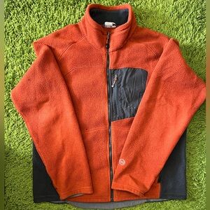 EDDIE BAUER BURNT ORANGE FLEECE JACKET